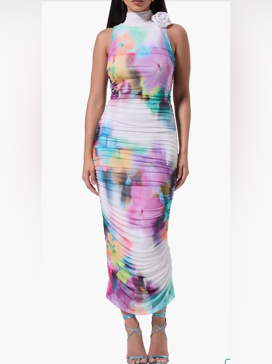 AFRM Dresses & Skirts - AFRM Multicolor Tie-Dye Maxi Skirt — Pink, Purple, Blue, Green, Yellow